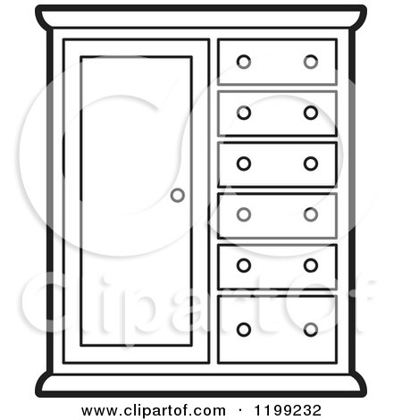 Detail Cupboard Clipart Black And White Nomer 16