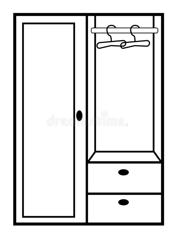 Detail Cupboard Clipart Black And White Nomer 17