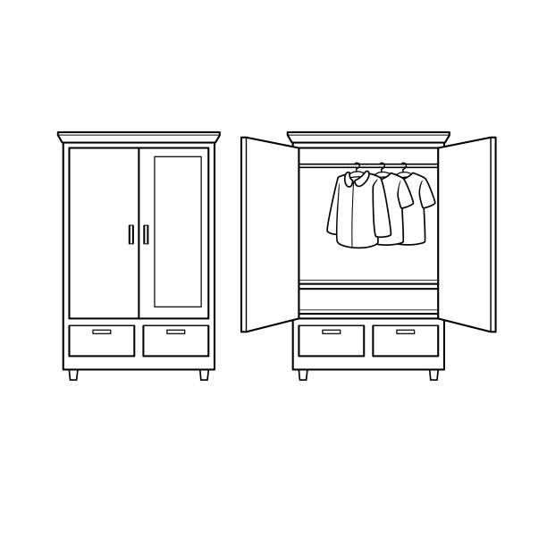 Detail Cupboard Clipart Black And White Nomer 26
