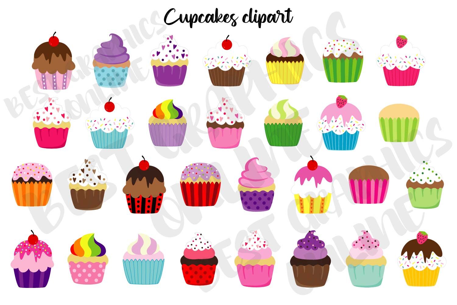 Detail Cupcake Clip Art Nomer 21