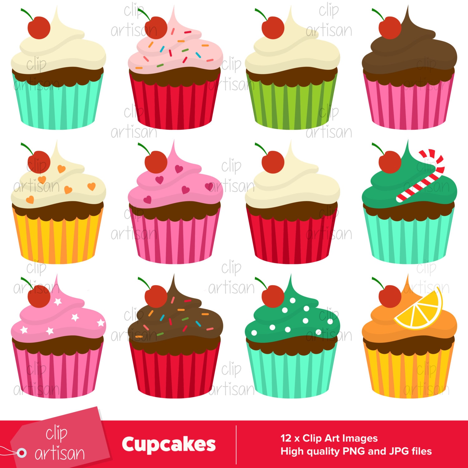 Detail Cupcake Clip Art Nomer 30