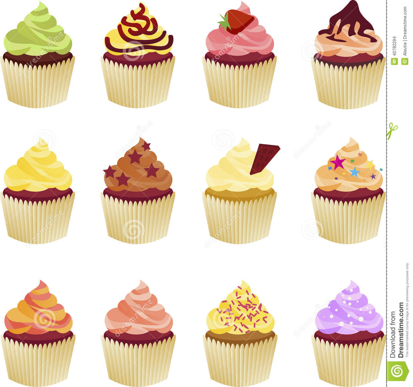 Detail Cupcake Clip Art Nomer 31