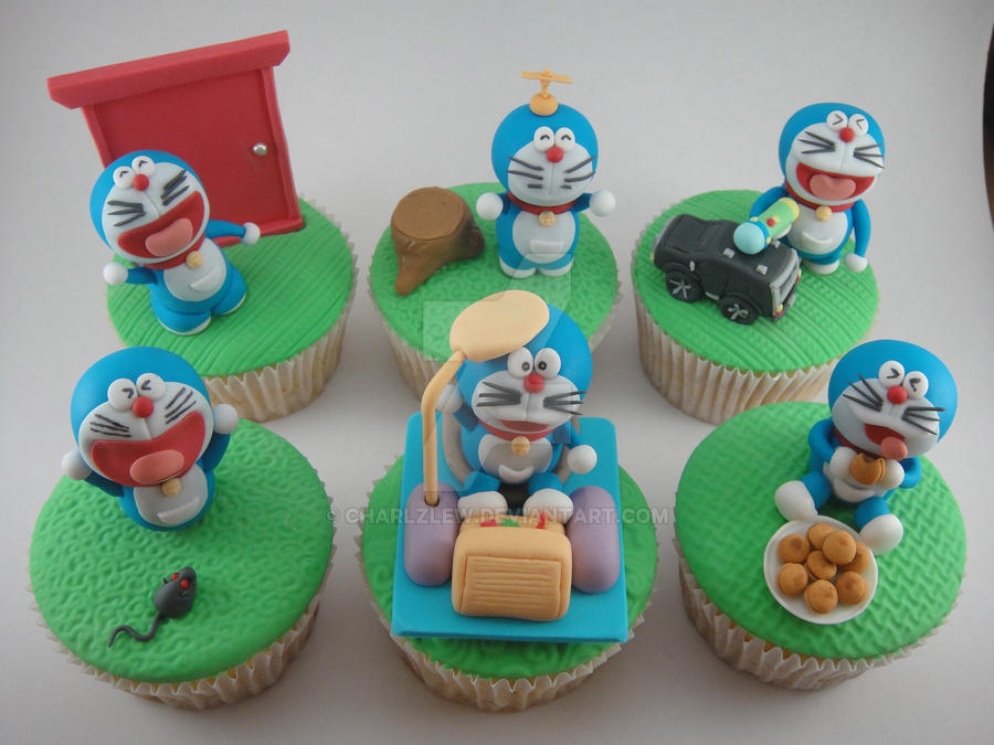 Detail Cupcake Gambar Doraemon Nomer 13