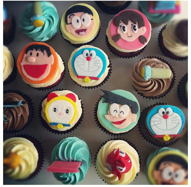 Detail Cupcake Gambar Doraemon Nomer 10