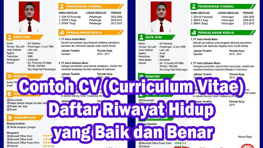 Detail Curriculum Vitae Contoh Nomer 28