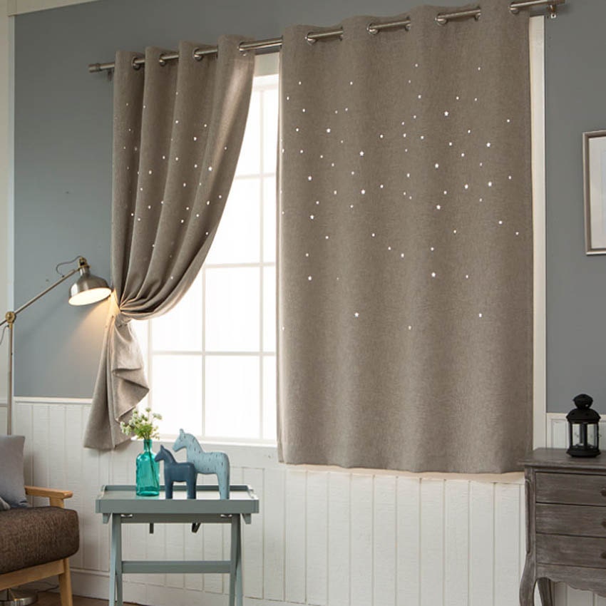 Detail Curtains With Star Cutouts Nomer 12