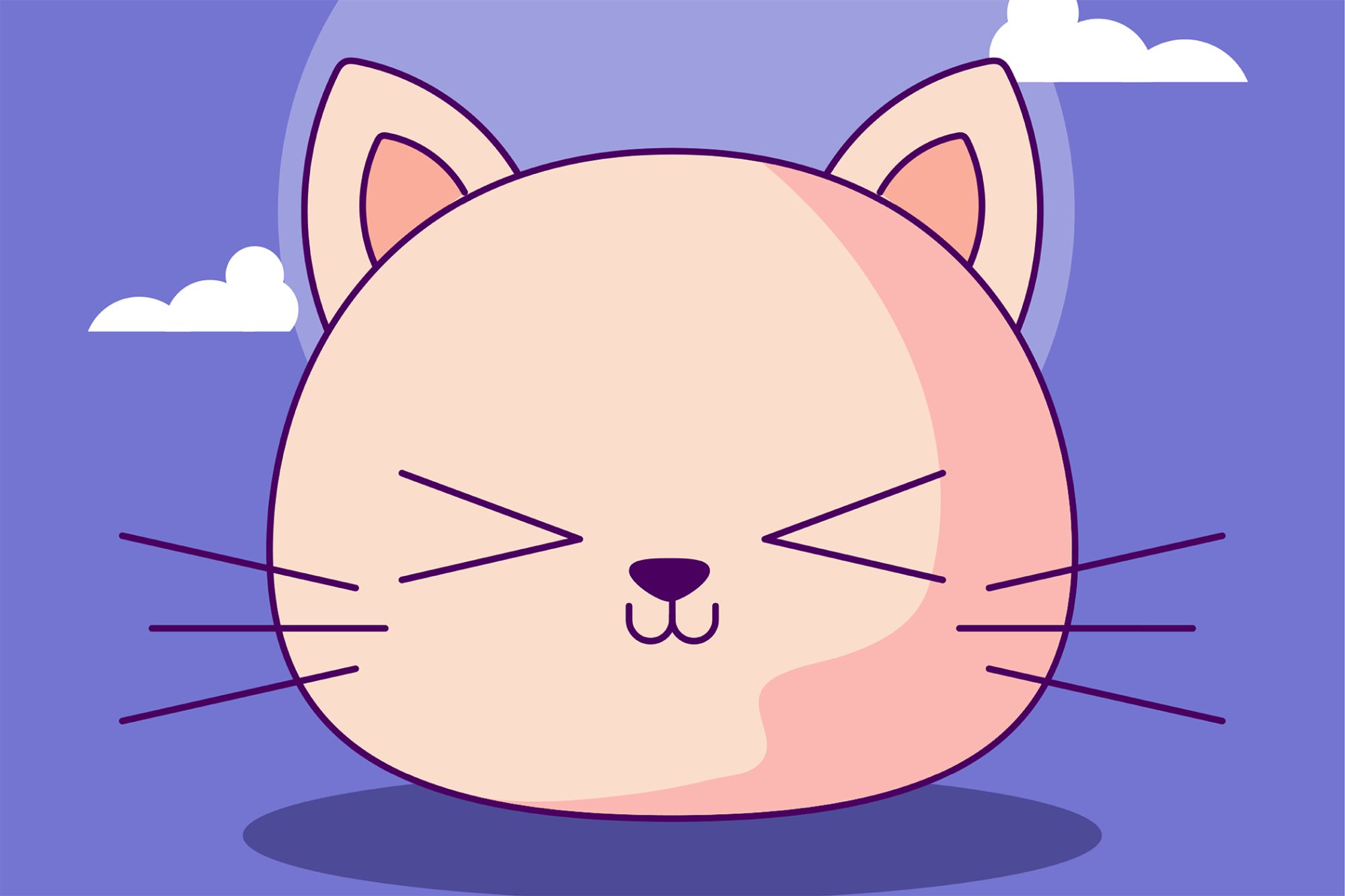 Cute Anime Cat - KibrisPDR