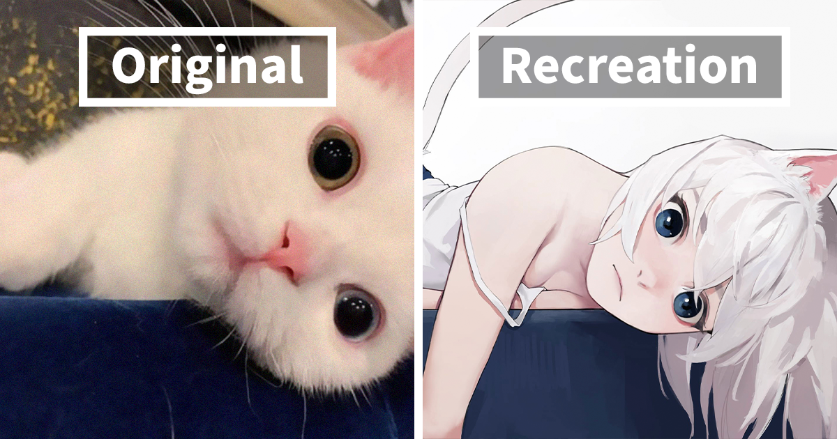 Detail Cute Anime Cat Nomer 37