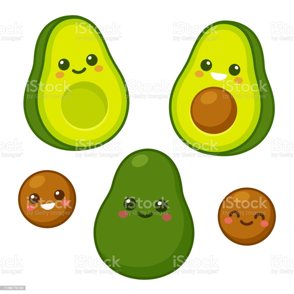 Detail Cute Avocado Clipart Nomer 13