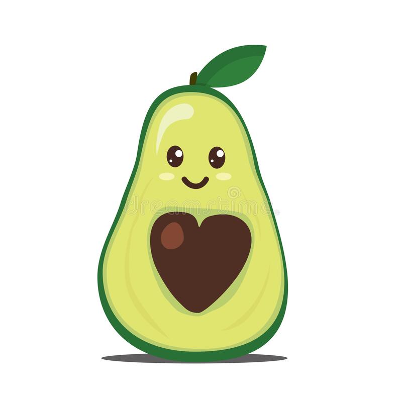 Detail Cute Avocado Clipart Nomer 8