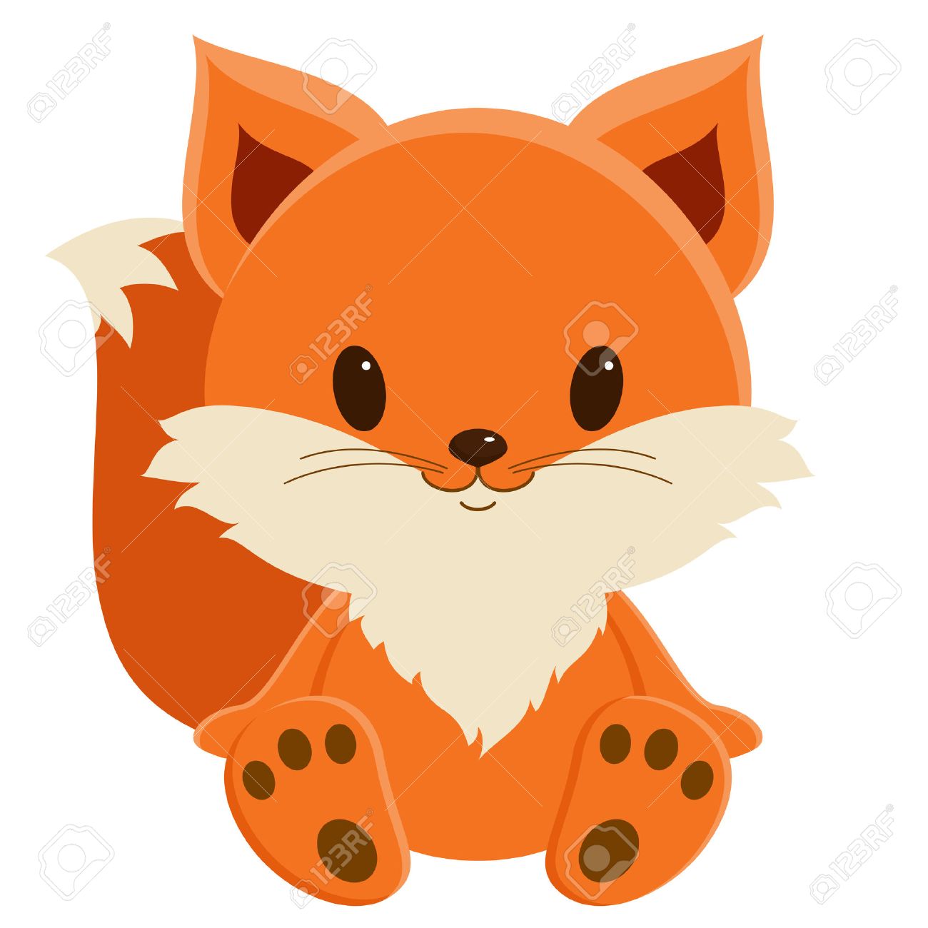 Detail Cute Baby Fox Clipart Nomer 14