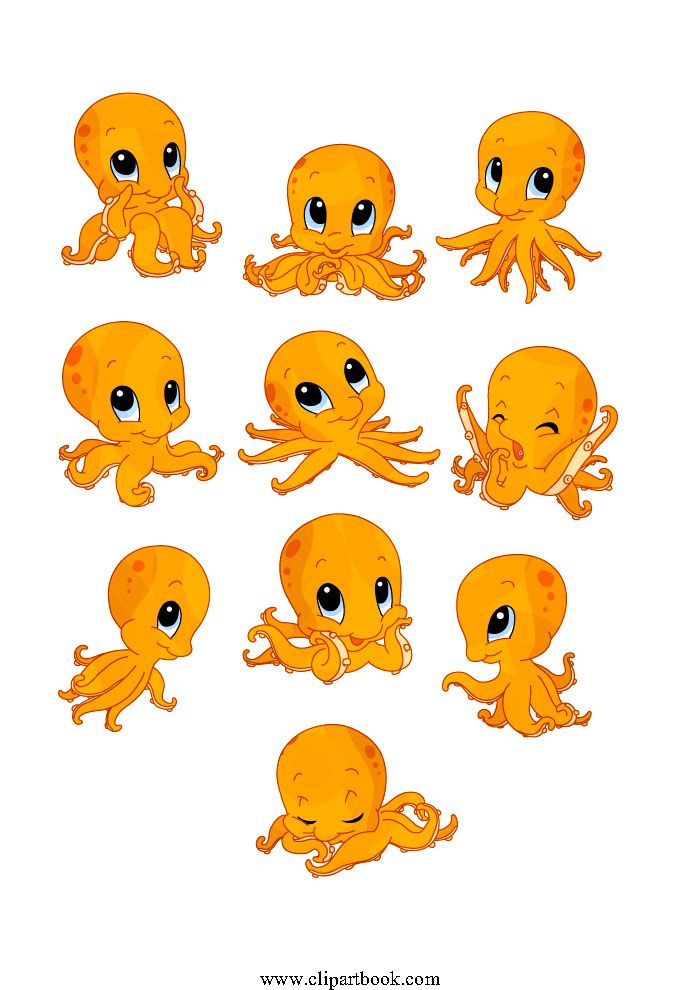 Detail Cute Baby Octopus Clipart Nomer 12