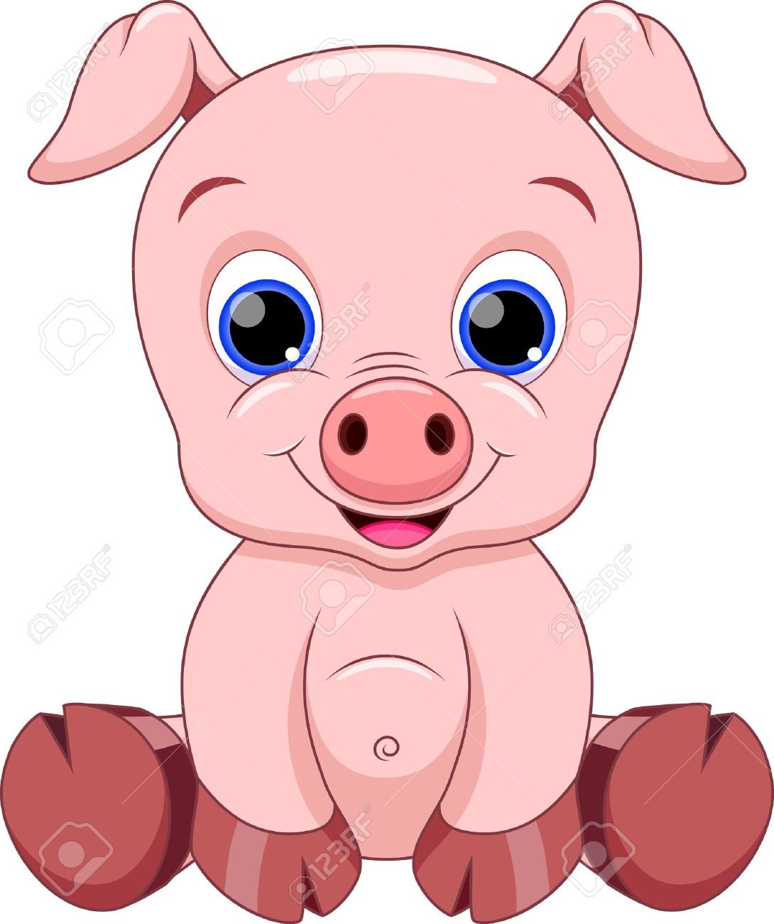 Detail Cute Baby Pigs Clipart Nomer 18