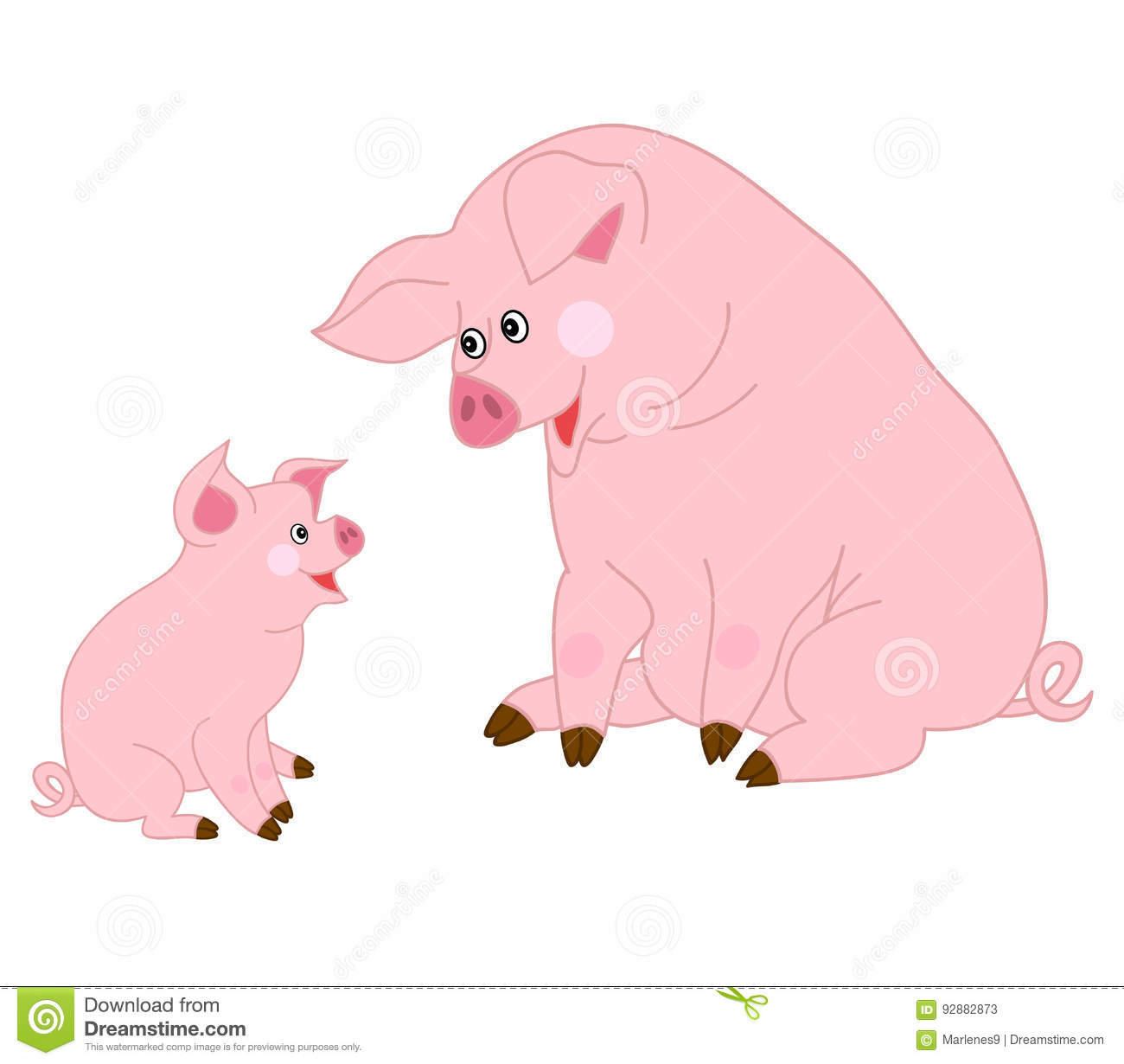 Detail Cute Baby Pigs Clipart Nomer 31