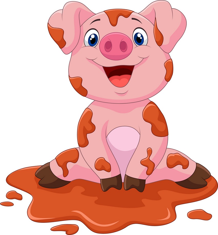 Detail Cute Baby Pigs Clipart Nomer 56