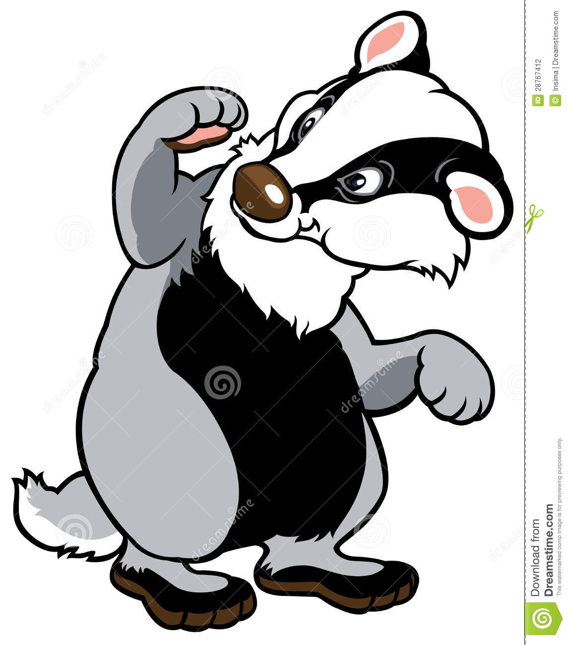 Detail Cute Badger Clipart Nomer 15