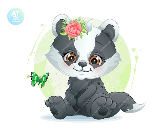 Detail Cute Badger Clipart Nomer 18