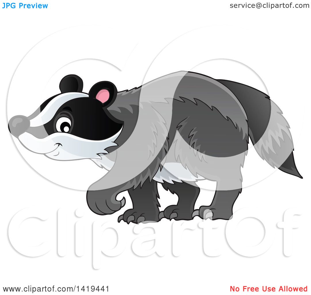 Detail Cute Badger Clipart Nomer 42