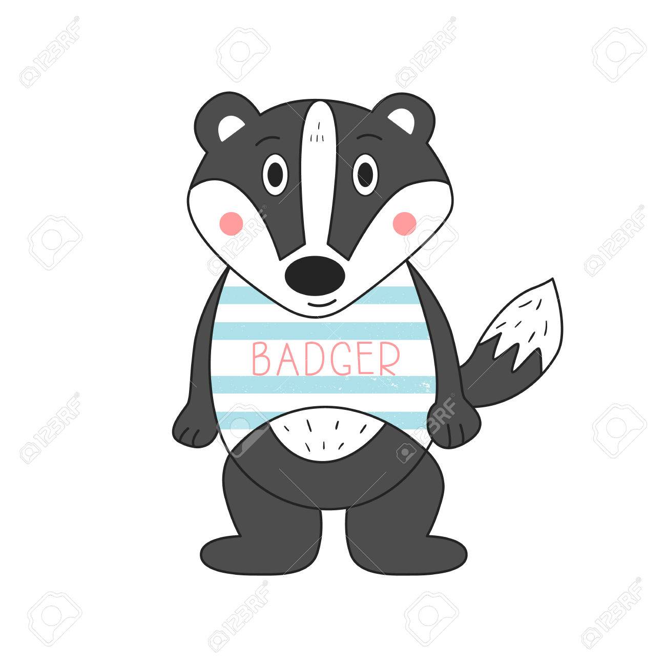 Detail Cute Badger Clipart Nomer 47