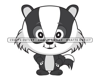 Detail Cute Badger Clipart Nomer 48