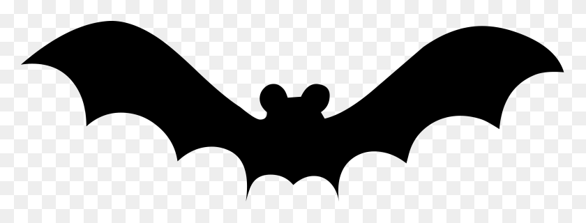 Detail Cute Bat Clipart Black And White Nomer 9