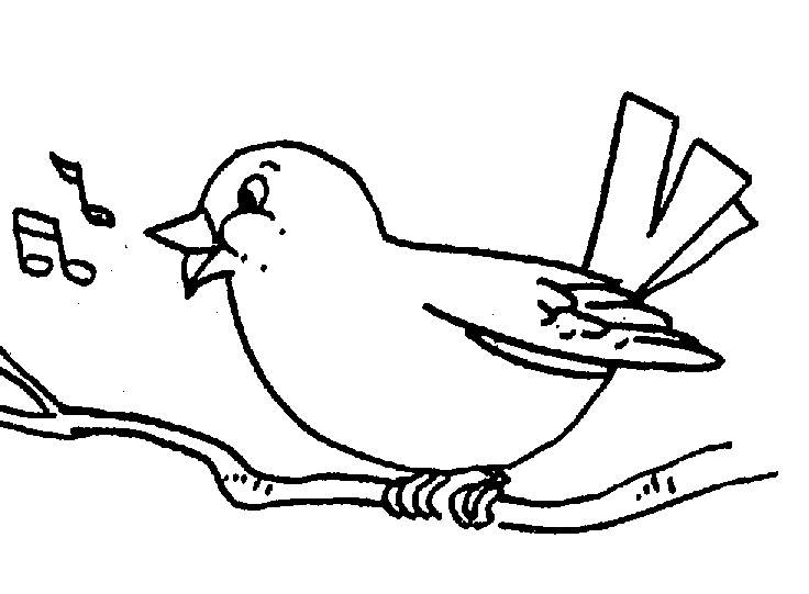 Detail Cute Bird Clipart Black And White Nomer 37
