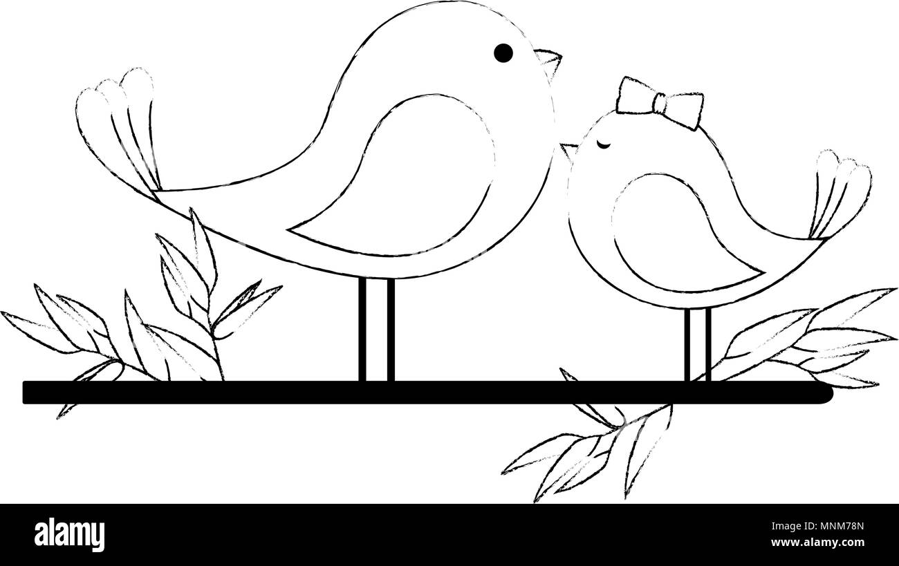 Detail Cute Bird Clipart Black And White Nomer 38