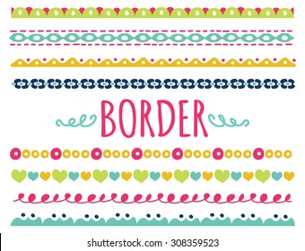 Detail Cute Border Line Nomer 13