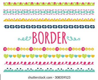 Detail Cute Border Line Nomer 13