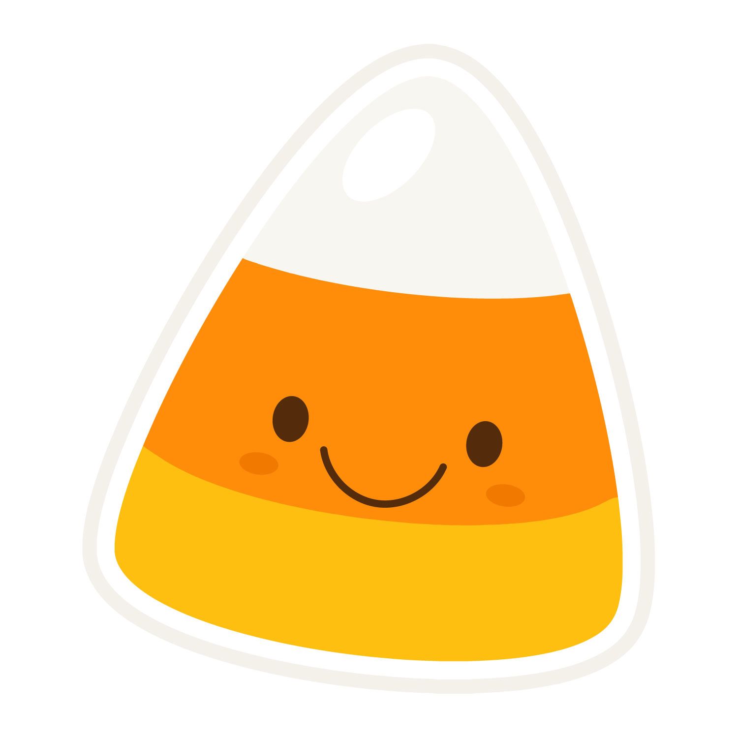 Cute Candy Corn Clipart - KibrisPDR