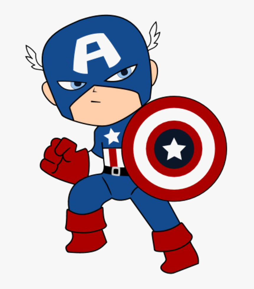 Cute Captain America Clipart - KibrisPDR