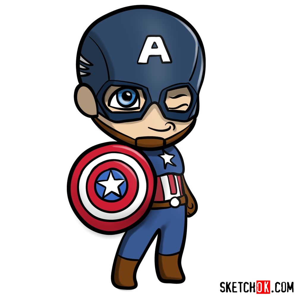 Detail Cute Captain America Clipart Nomer 4