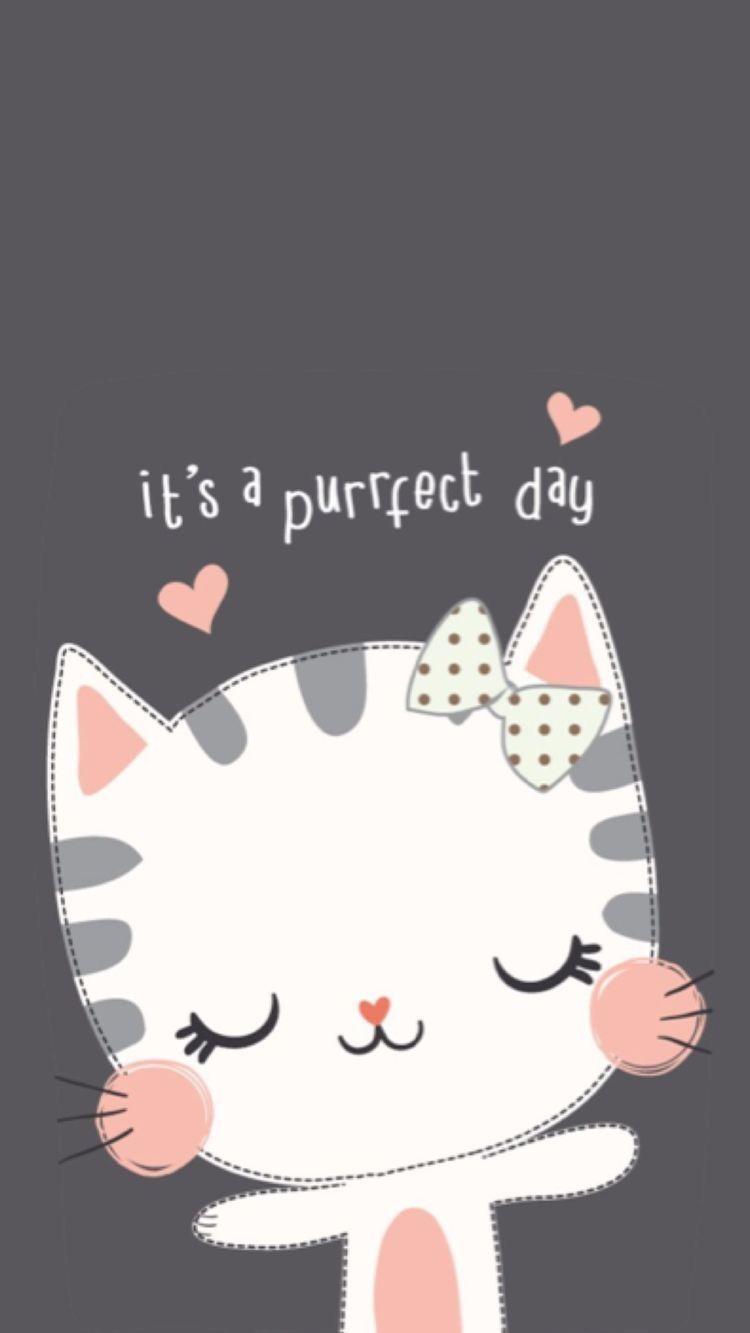 Detail Cute Cat Cartoon Wallpaper Nomer 12