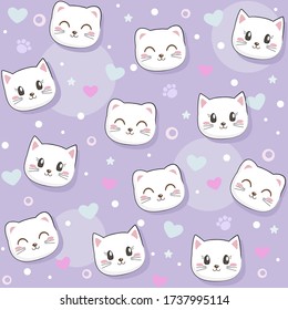 Detail Cute Cat Cartoon Wallpaper Nomer 27