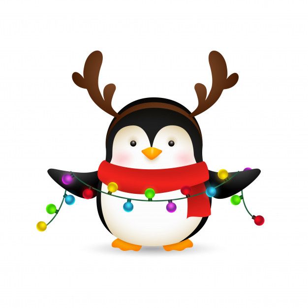Cute Christmas Penguin Clipart - KibrisPDR