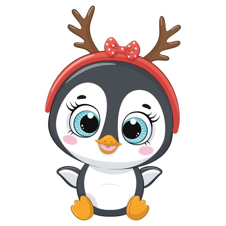 Detail Cute Christmas Penguin Clipart Nomer 11