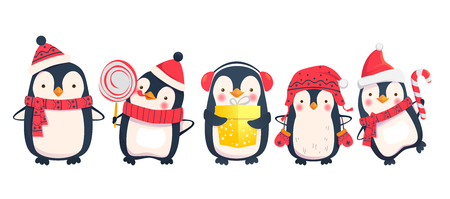 Detail Cute Christmas Penguin Clipart Nomer 20