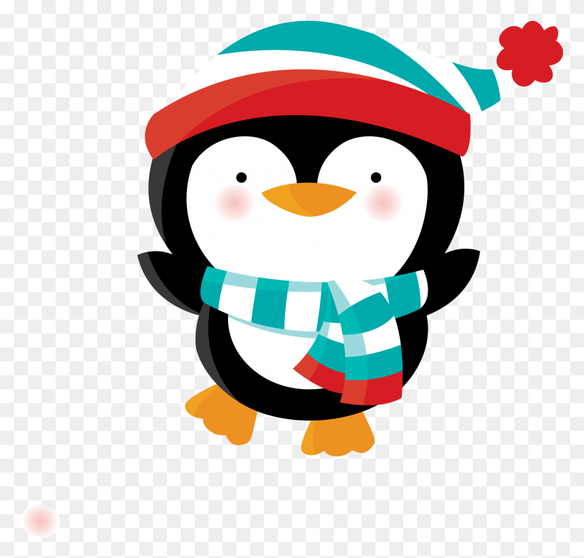 Detail Cute Christmas Penguin Clipart Nomer 21