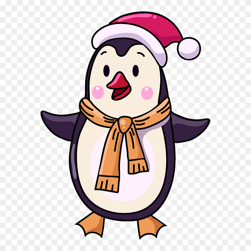 Detail Cute Christmas Penguin Clipart Nomer 41