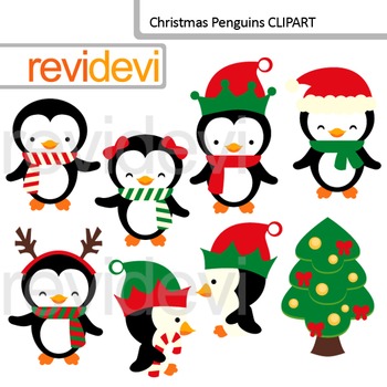 Detail Cute Christmas Penguin Clipart Nomer 44