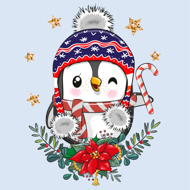Detail Cute Christmas Penguin Clipart Nomer 46