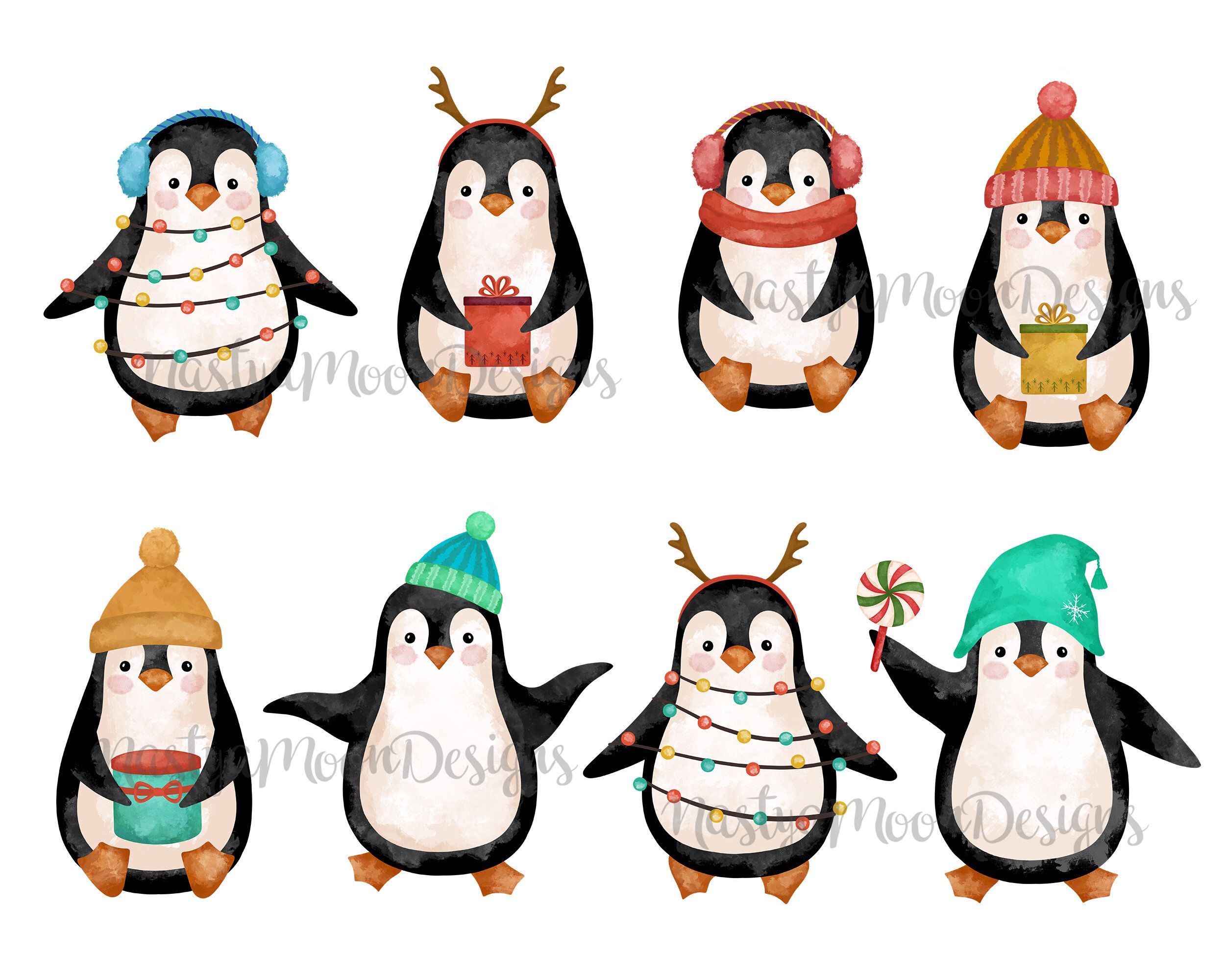 Detail Cute Christmas Penguin Clipart Nomer 53