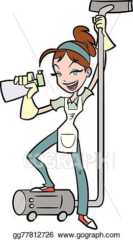 Detail Cute Cleaning Lady Clipart Nomer 11