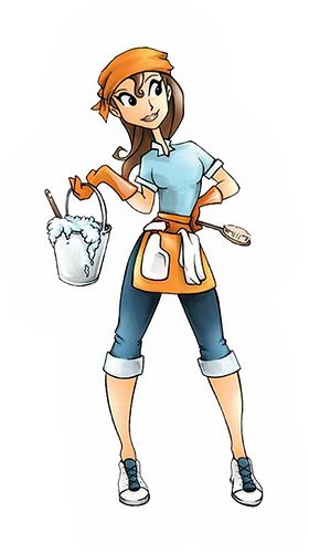 Detail Cute Cleaning Lady Clipart Nomer 21