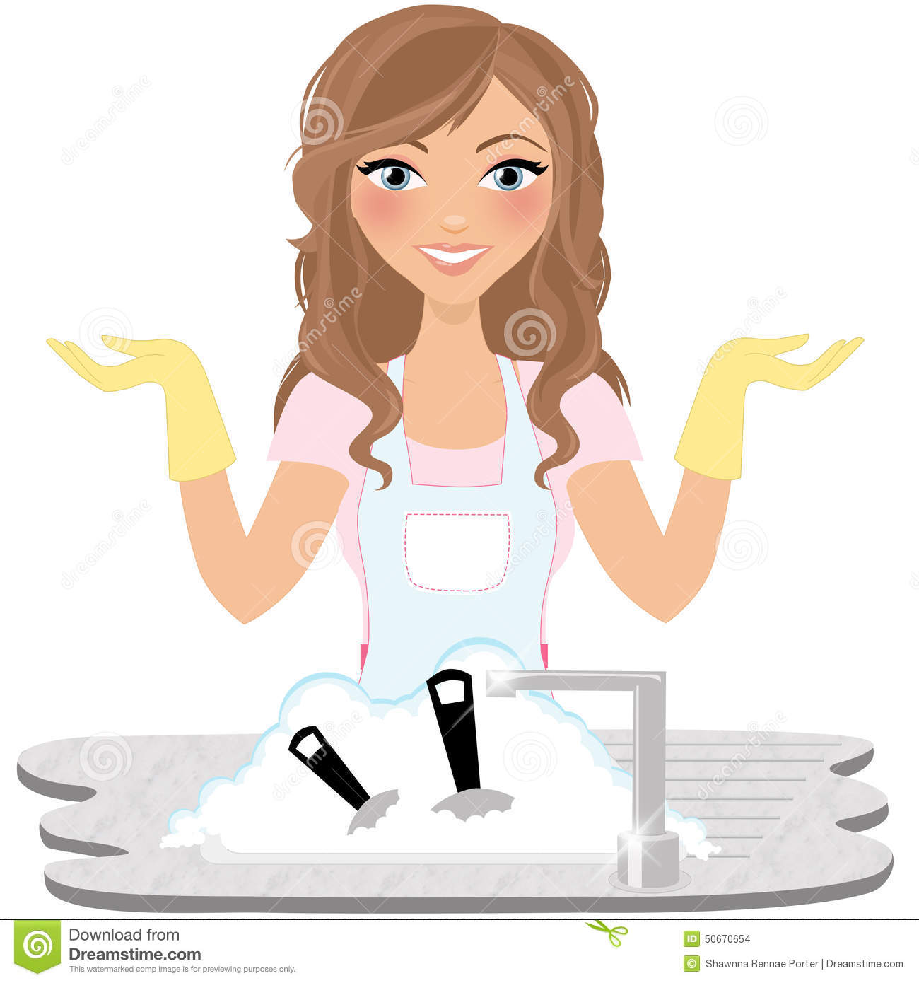Detail Cute Cleaning Lady Clipart Nomer 30