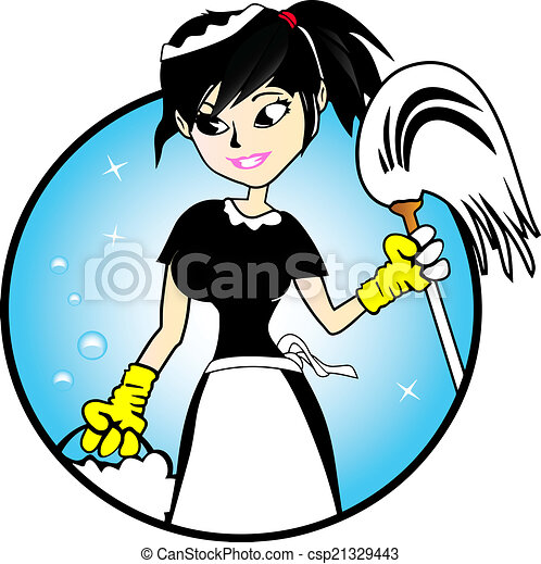 Detail Cute Cleaning Lady Clipart Nomer 38