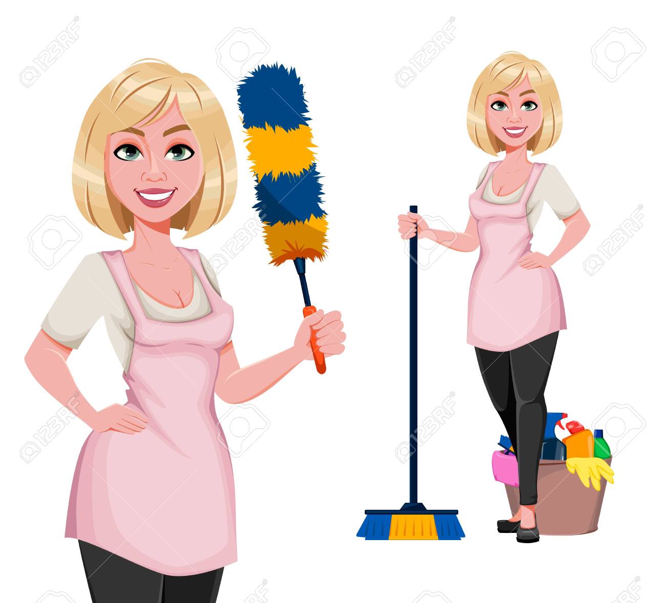 Detail Cute Cleaning Lady Clipart Nomer 9