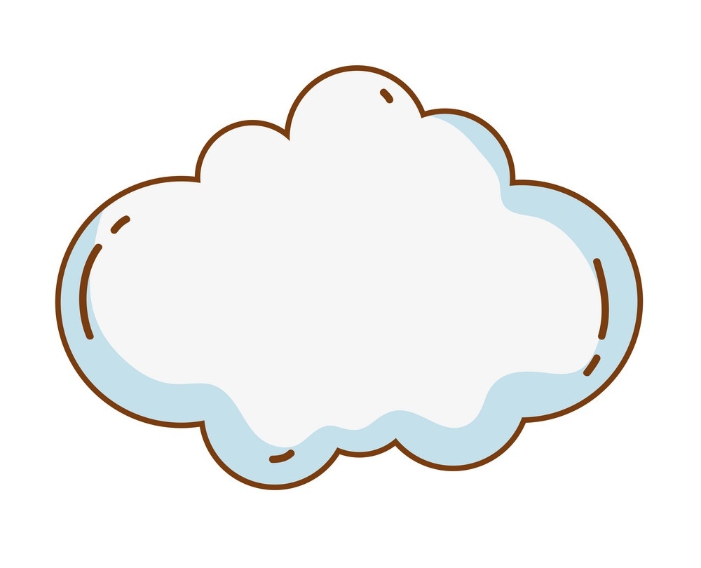 Cute Cloud Clipart - KibrisPDR