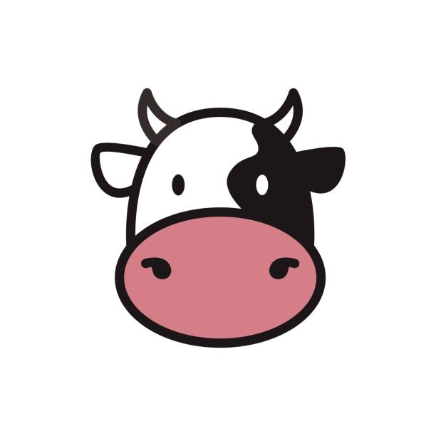 Cute Cow Face Clipart - KibrisPDR