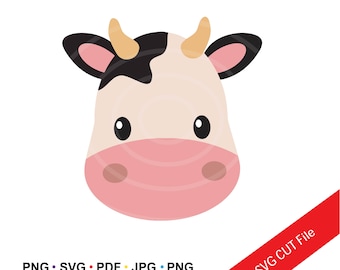 Detail Cute Cow Face Clipart Nomer 41